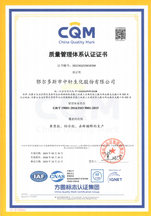 ISO 9001 Quality System Certification